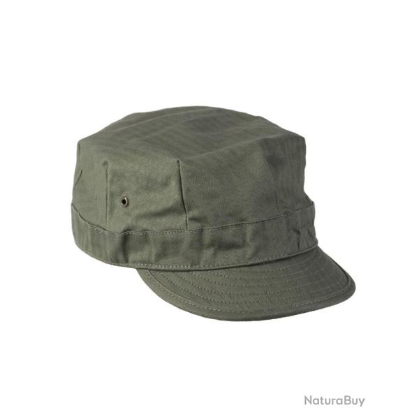 Casquette de campagne type US Mil-Tec en coton serg� chevrons - Vert olive / S