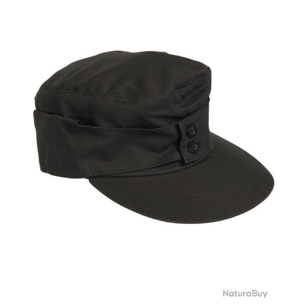 Casquette de montagne type M43 Mil-Tec en coton moleskine - Noir / 60 cm
