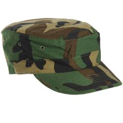Casquette de treillis type US Mil-Tec BDU en coton ripstop - Woodland / M
