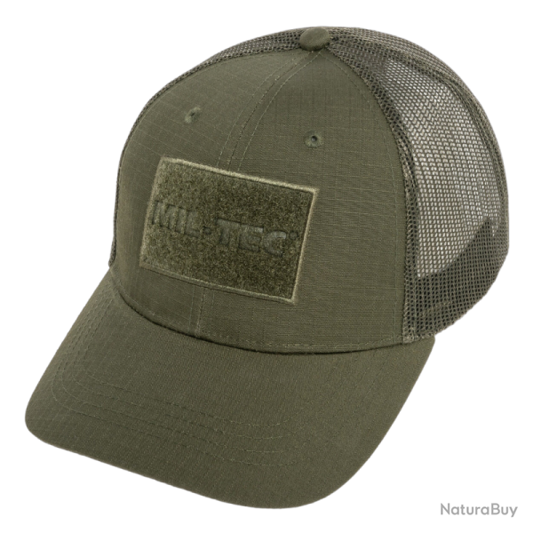 Casquette Mil-Tec Baseball Trucker polycoton 65/35 - Vert