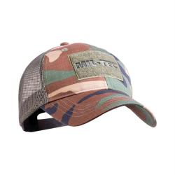 Casquette Mil-Tec Baseball Trucker polycoton 65/35 - Woodland