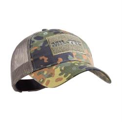 Casquette Mil-Tec Baseball Trucker polycoton 65/35 - Flecktarn