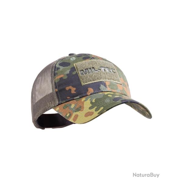 Casquette Mil-Tec Baseball Trucker polycoton 65/35 - Flecktarn