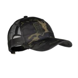 Casquette Mil-Tec Baseball Trucker polycoton 65/35 - Multicam Noir