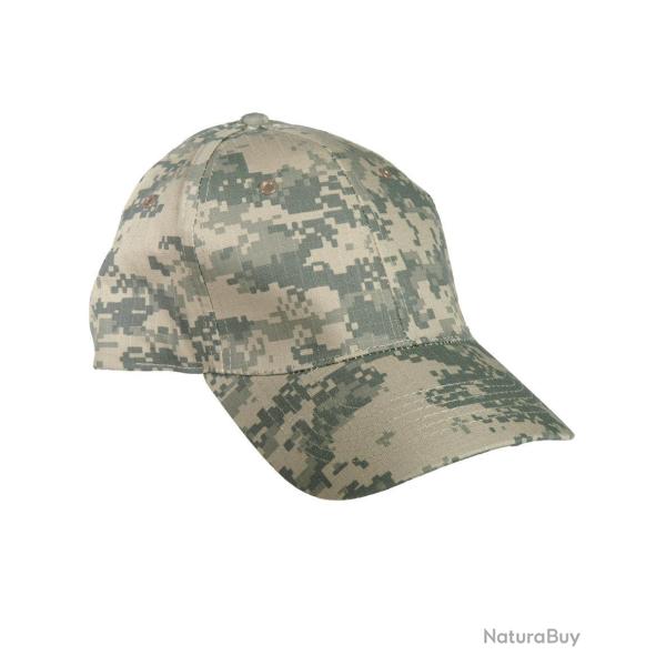 Casquette type baseball Mil-Tec en 100 % coton � visi�re - AT Digital
