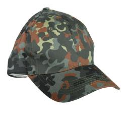 Casquette type baseball Mil-Tec en 100 % coton &agrave; visi&egrave;re - Flecktarn