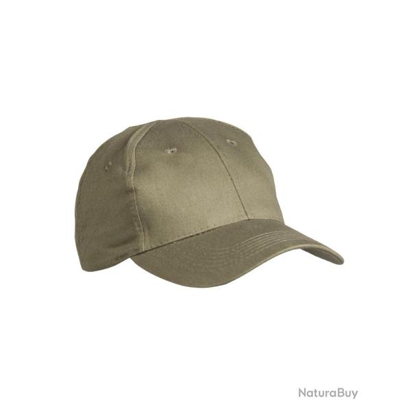 Casquette type baseball Mil-Tec en 100 % coton � visi�re - Vert olive