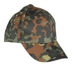 Casquette type US Mil-Tec pour enfant en coton avec r&eacute;glage - Flecktarn