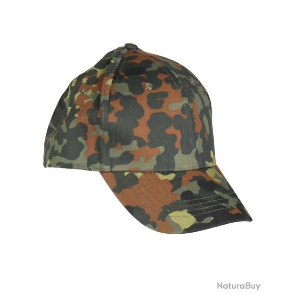 Casquette type US Mil-Tec pour enfant en coton avec r�glage - Flecktarn