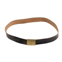 Ceinture de pantalon en cuir de la marine d'occasion - Bleu marine