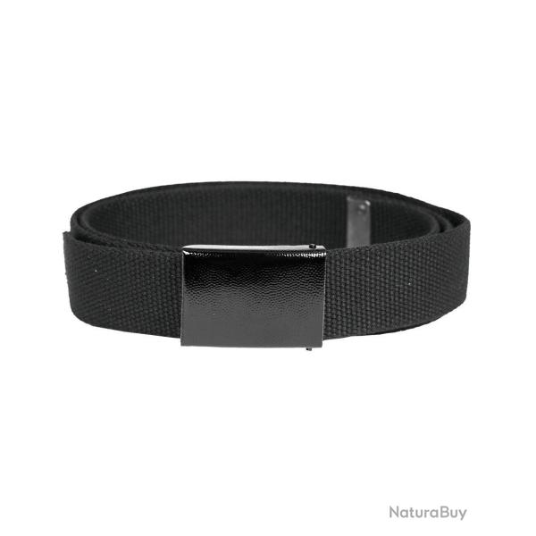 Ceinture de pantalon Mil-Tec type Bundeswehr en polyester 3 cm - Noir / XL