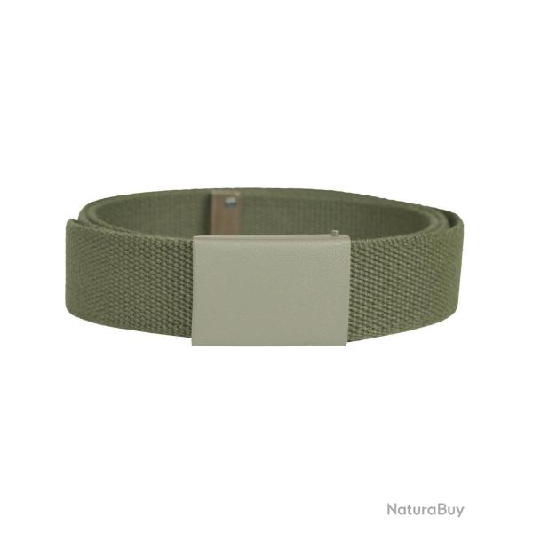 Ceinture de pantalon Mil-Tec type Bundeswehr en polyester 3 cm - Vert olive / S