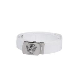 Ceinture de pantalon type US Mil-Tec en coton 3 cm - Bleu marine