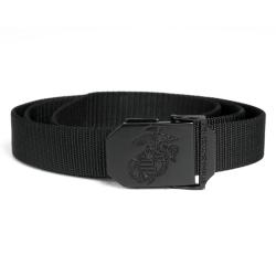 Ceinture de pantalon type USMC Mil-Tec en polyester 3 cm - Noir