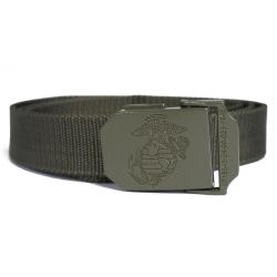 Ceinture de pantalon type USMC Mil-Tec en polyester 3 cm - Vert olive