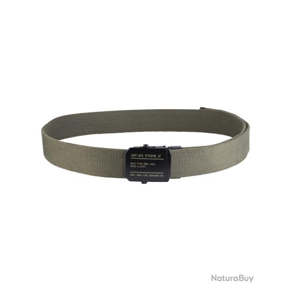 Ceinture Mil-Tec AF-01 en polyester largeur 4 cm - Vert olive