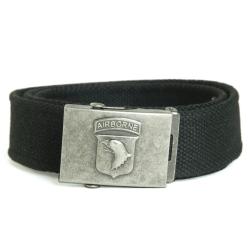 Ceinture Mil-Tec Airborne en polyester 40 mm - Noir