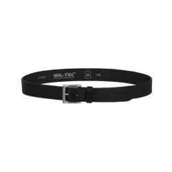 Ceinture Mil-Tec en cuir de bovin nappa largeur 3,8 cm - Noir / 90 cm