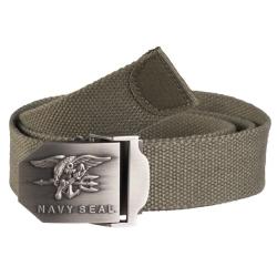 Ceinture Mil-Tec US Navy Seal en polyester 3,8 cm - Vert olive