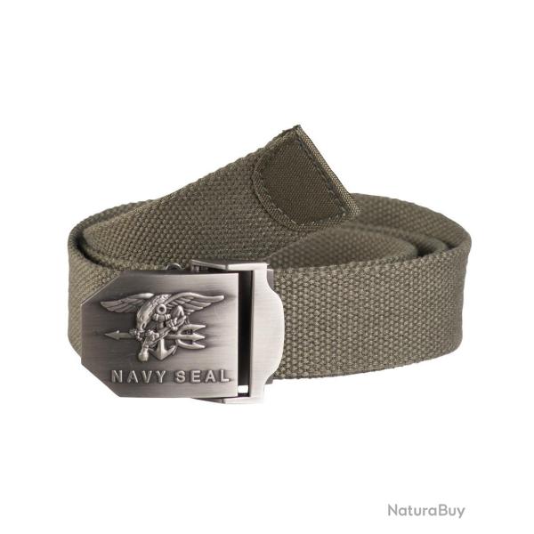 Ceinture Mil-Tec US Navy Seal en polyester 3,8 cm - Vert olive