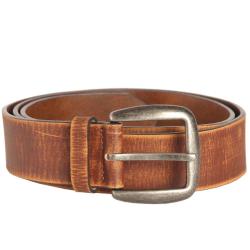 Ceinture Vintage Mil-Tec en cuir de bovin enduit 4 cm - Marron