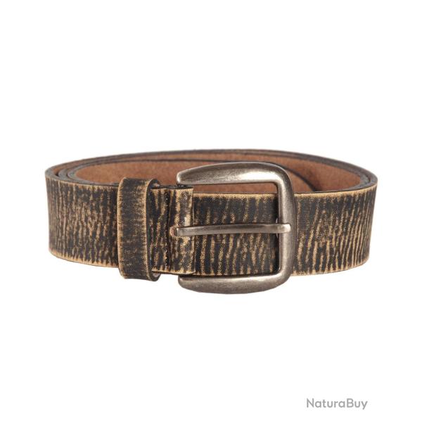 Ceinture Vintage Mil-Tec en cuir de bovin enduit 4 cm - Noir