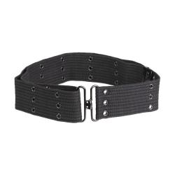 Ceinturon de combat type US Mil-Tec en coton polyester 5,5 cm - Noir