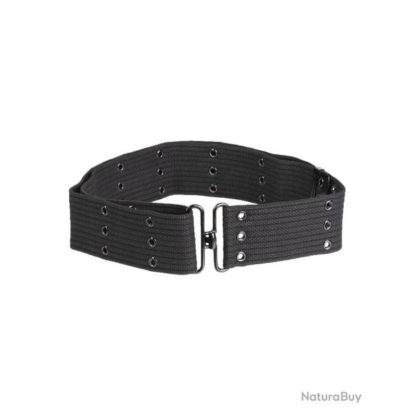 Ceinturon de combat type US Mil-Tec en coton polyester 5,5 cm - Noir