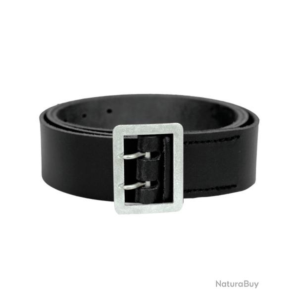 Ceinturon de service Mil-Tec en cuir de bovin 4,5 cm - Noir / M