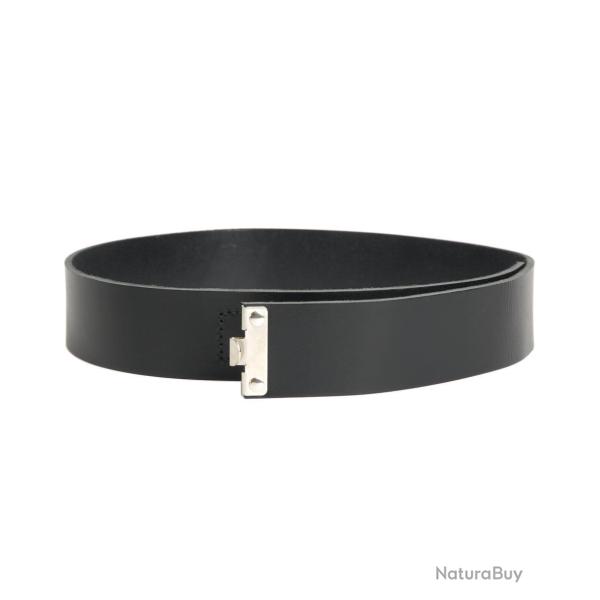 Ceinturon Mil-Tec en cro�te de cuir de vachette 45 mm - Noir / XL