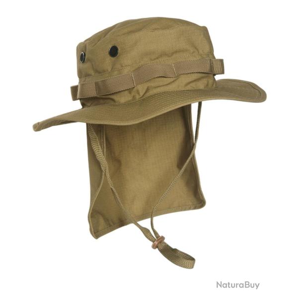 Chapeau de brousse britannique Mil-Tec en ripstop - Coyote / L