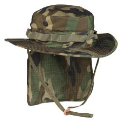 Chapeau de brousse britannique Mil-Tec en ripstop - Woodland / XL