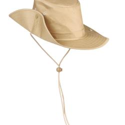 Chapeau de brousse Mil-Tec en coton doubl&eacute; avec bord relevable - Beige / L