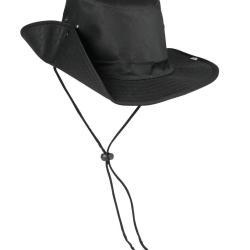 Chapeau de brousse Mil-Tec en coton doubl&eacute; avec bord relevable - Noir / M