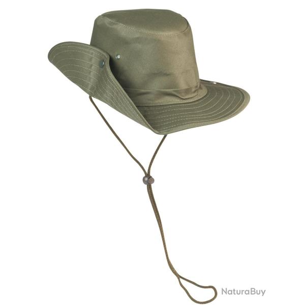 Chapeau de brousse Mil-Tec en coton doubl� avec bord relevable - Vert olive / M