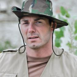 Chapeau de brousse Mil-Tec en coton doubl&eacute; avec bord relevable - Woodland / XXL