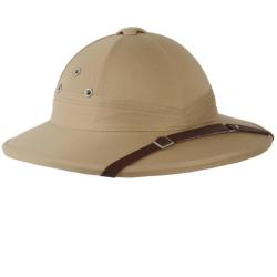 Chapeau de brousse Mil-Tec type fran&ccedil;ais en moelle v&eacute;g&eacute;tale - Beige