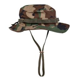 Chapeau de brousse type US GI Mil-Tec en polycoton ripstop - Woodland
