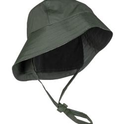 Chapeau de pluie S&uuml;dwester Mil-Tec en polyester enduit PVC - Vert olive / M