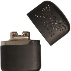 Chaufferette de poche &agrave; essence Mil-Tec Pro en alliage de zinc - Noir