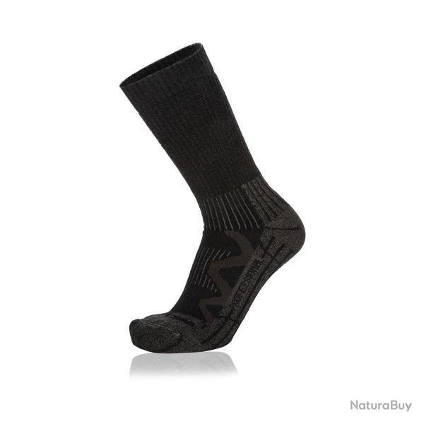 Chaussettes chaudes Lowa Winter Pro laine m�rinos et assise - Noir / 41/42