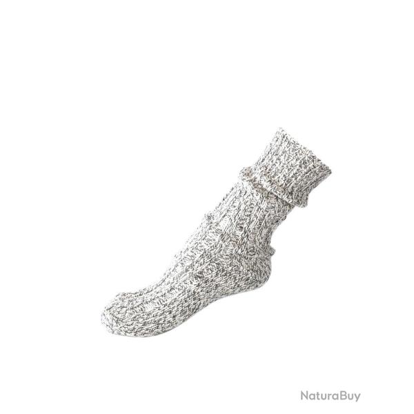 Chaussettes chaudes type norv�gien Mil-Tec en laine 50 % - Gris / S