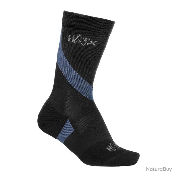 Chaussettes Haix Connexis bande de maintien int�gr�e polyamide - Noir / 40-42 UK