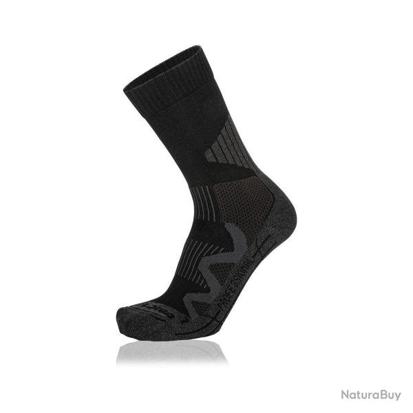 Chaussettes techniques Lowa 3-Season Pro mi-hautes � assise - Brun fonc� / 45/46