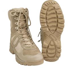 Chaussures d'intervention Mil-Tec Patrol cuir et polyester - Coyote / 44 EU / 10 UK