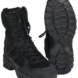 Chaussures d'intervention Mil-Tec Patrol cuir et polyester - Noir / 41 EU / 7 UK