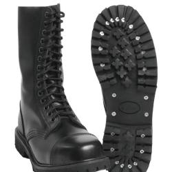 Chaussures de combat Mil-Tec Invader en cuir bovin grain&eacute; - Autre / 36 EU