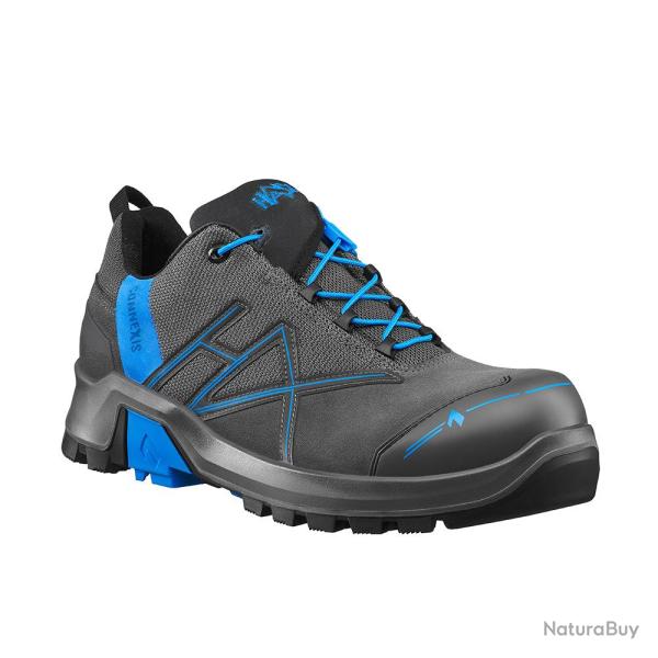 Chaussures de s�curit� basses Haix CONNEXIS Safety+ GTX cuir - Gris / Bleu / 51 EU / 15 UK