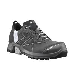 Chaussures de s&eacute;curit&eacute; basses Haix CONNEXIS Safety+ GTX cuir - Gris / Argent / 39 EU / 6 UK