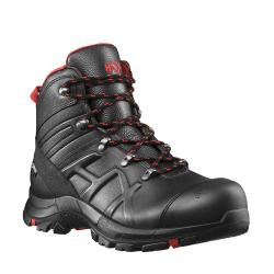 Chaussures de s&eacute;curit&eacute; Haix BLACK EAGLE Safety 54 mid cuir - Rouge / Noir / 45 EU / 10.5 UK
